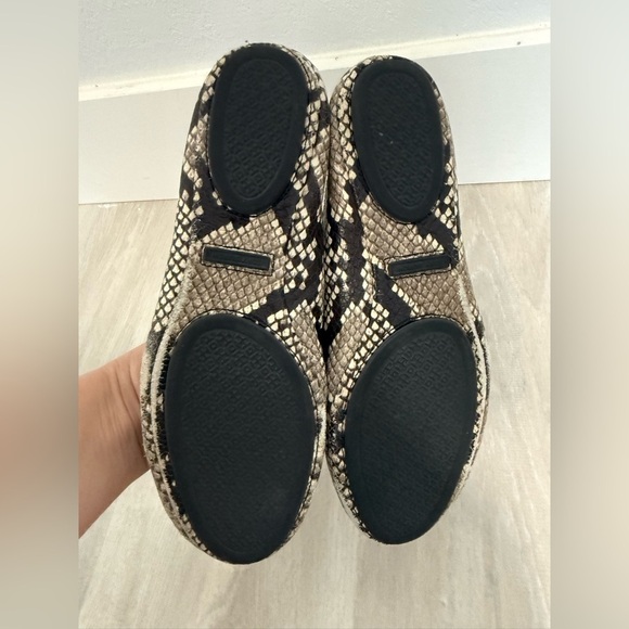 Tory Burch Women's RARE Minnie Snakeskin-Embossed Leather Ballet Flats Size 7.5 - Picture 5 of 8